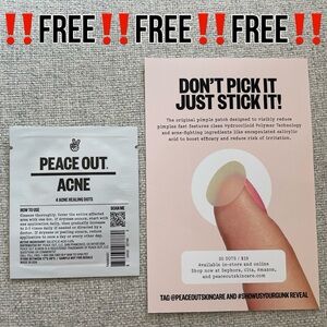 ‼️FREE‼️NEW‼️Peace Out Acne Healing Dots